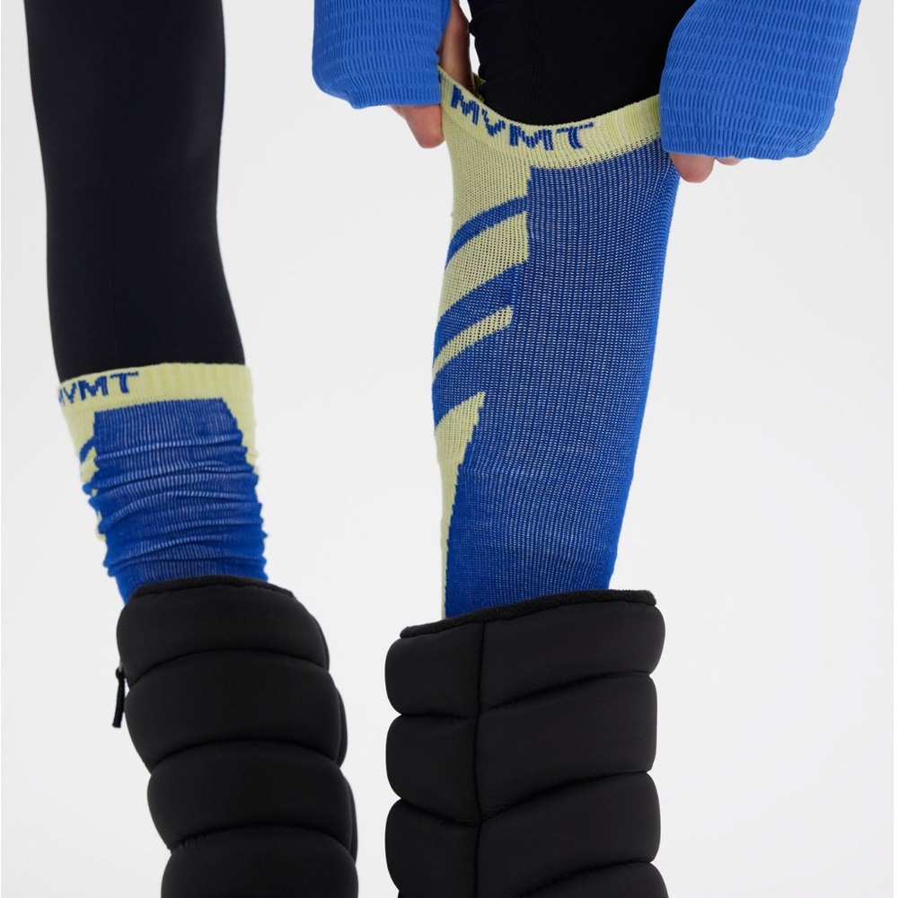 NWT Fp Movement Buti Logo Compression Socks in color Blue Combo - Picture 2 of 3